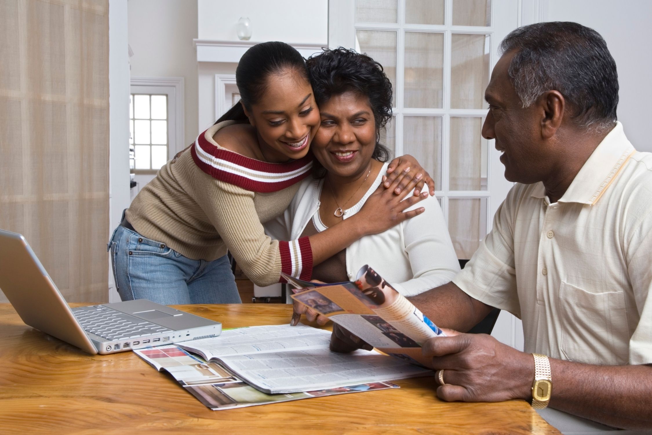 Parents and their colleg aged child