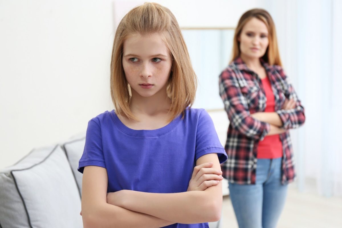 Upset parent and child Upset parent and child